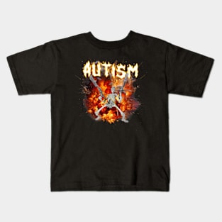 Autism Skeleton Probably Autistic Kids T-Shirt